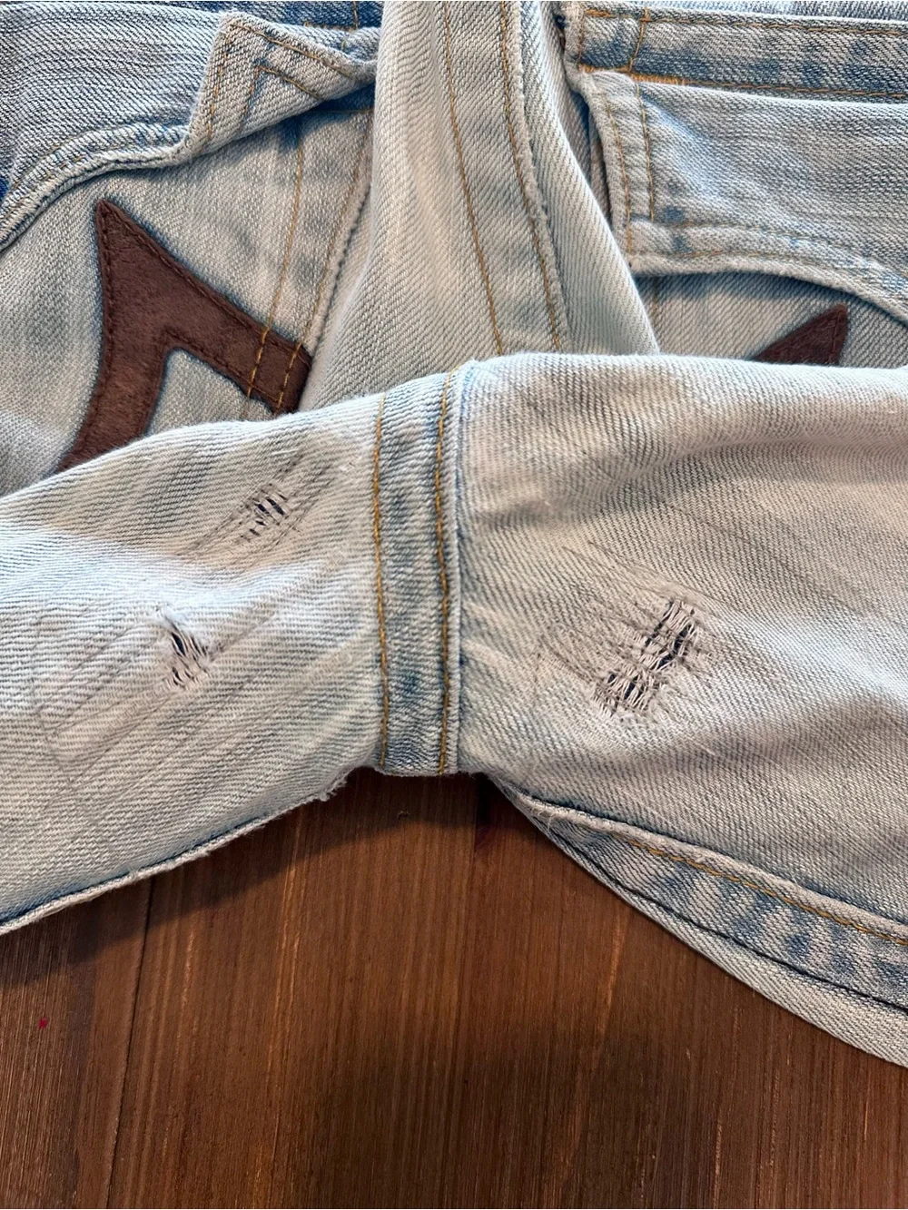 True Religion Vintage Flare Jeans Brown Horseshoe Made in USA